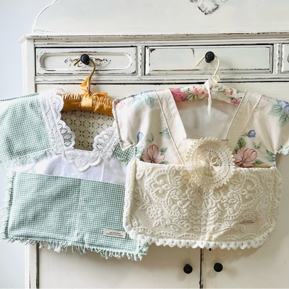 Hand Crafted Other - Handmade Lace T-Shirt Closet Cubby Storage Hanger Pouch